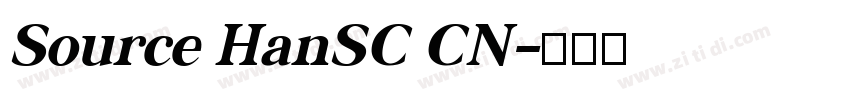 Source HanSC CN字体转换 Source HanSC CN字体转换